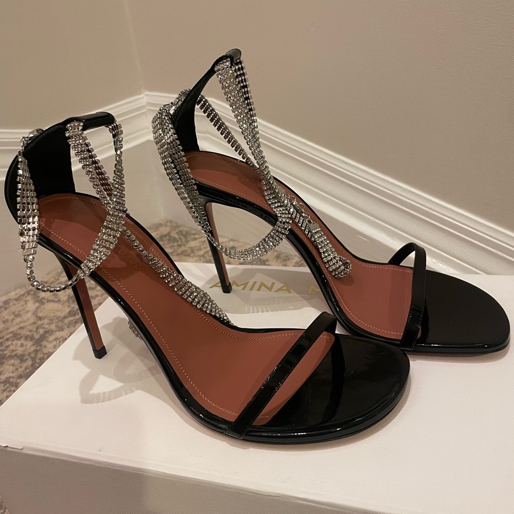 Amina Muaddi stiletto heels